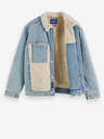 Scotch & Soda Blaue Herren-Isolierjacke aus Jeansstoff Scotch & Soda