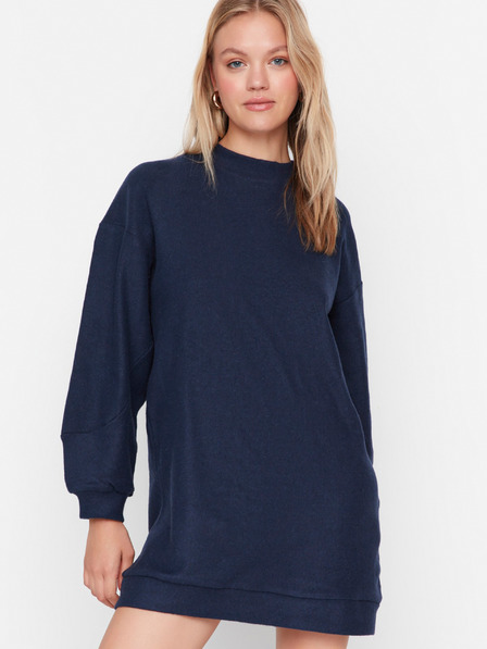 Trendyol Dunkelblau Damen Sweatshirt Kleid Trendyol