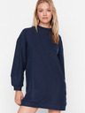 Trendyol Dunkelblau Damen Sweatshirt Kleid Trendyol