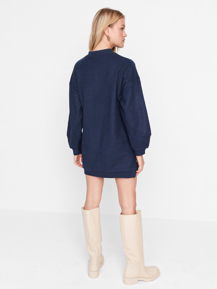 Trendyol Dunkelblau Damen Sweatshirt Kleid Trendyol