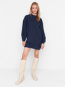 Trendyol Dunkelblau Damen Sweatshirt Kleid Trendyol