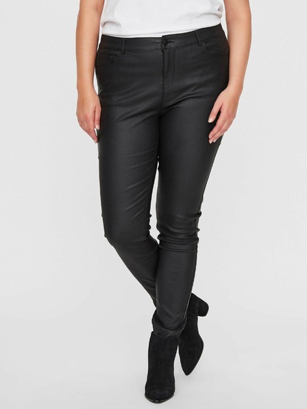 Vero Moda Curve Schwarze Lederhose VERO MODA CURVE Seven