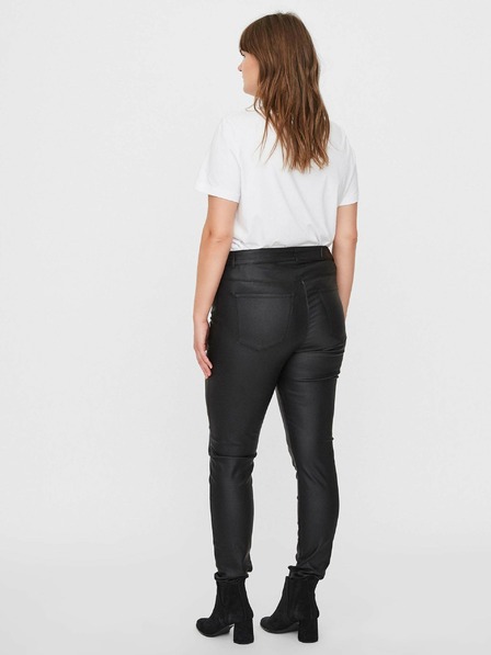 Vero Moda Curve Schwarze Lederhose VERO MODA CURVE Seven