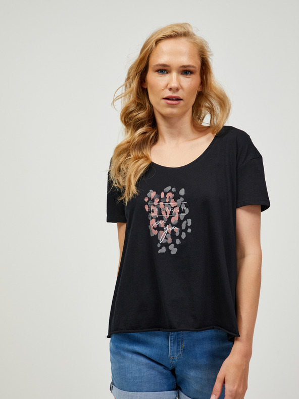 Orsay Schwarzes T-Shirt ORSAY