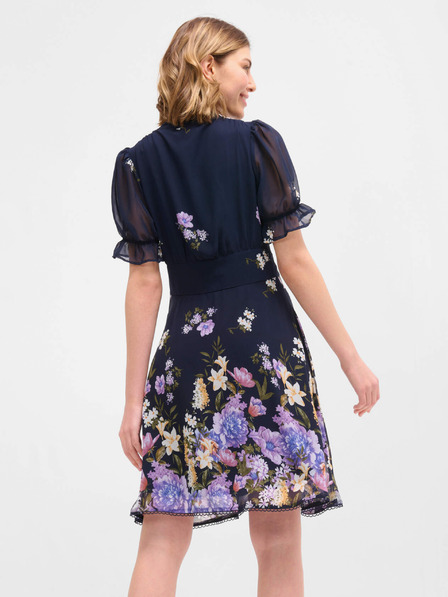 Orsay Dunkelblau geblümtes Kleid von ORSAY