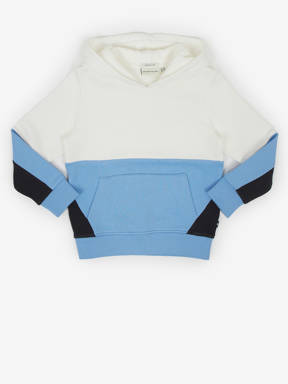 Tom Tailor Blau-weißer Kapuzenpullover für Jungen Tom Tailor