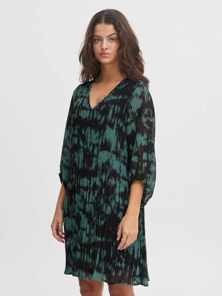 ICHI Grün gemustertes Kleid ICHI