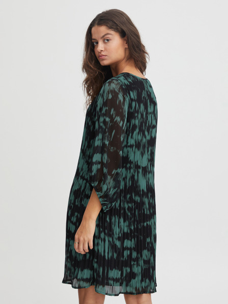ICHI Grün gemustertes Kleid ICHI