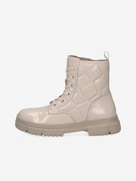 Caprice Beige Damen Caprice Lederstiefeletten