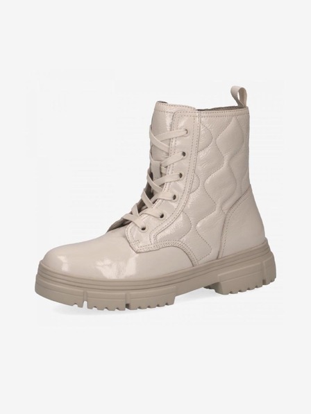 Caprice Beige Damen Caprice Lederstiefeletten
