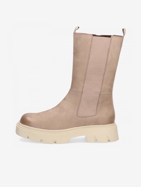 Caprice Beige Damen Caprice Lederstiefeletten
