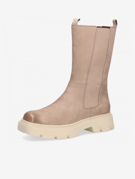 Caprice Beige Damen Caprice Lederstiefeletten