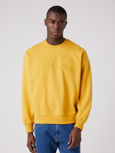 Wrangler Gelbes Wrangler-Sweatshirt für Herren