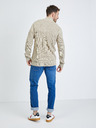 Blend Beigefarbener Herren-Rippstrickpullover
