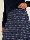 Tranquillo Dunkelblauer gemusterter Midirock Tranquillo