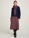 Tranquillo Dunkelblauer Damen-Rippenpullover Tranquillo