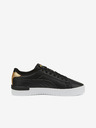 Puma Schwarze Damen Ledersneakers Puma Jada Distressed