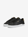 Puma Schwarze Damen Ledersneakers Puma Jada Distressed