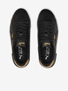 Puma Schwarze Damen Ledersneakers Puma Jada Distressed