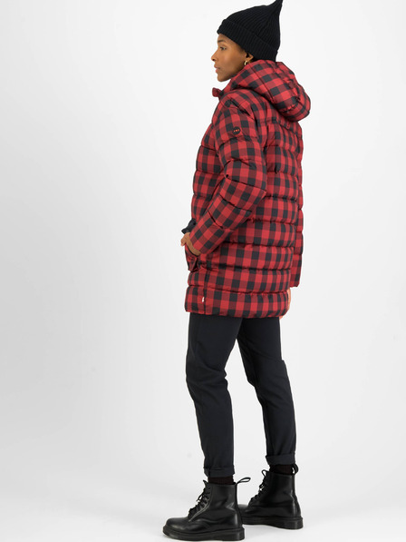 Blutsgeschwister Schwarz und rot karierte Steppjacke Blutsgeschwister