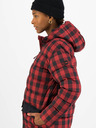 Blutsgeschwister Schwarz und rot karierte Steppjacke Blutsgeschwister