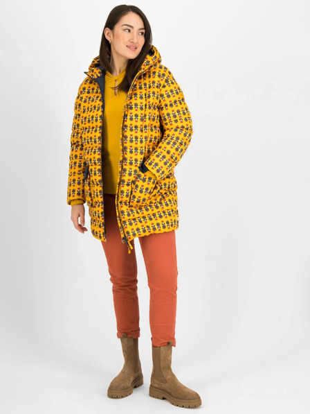 Blutsgeschwister Gelb gemusterte Steppjacke Blutsgeschwister