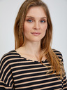 Orsay Schwarz-weiß gestreiftes T-Shirt mit 3/4-Ärmeln von ORSAY