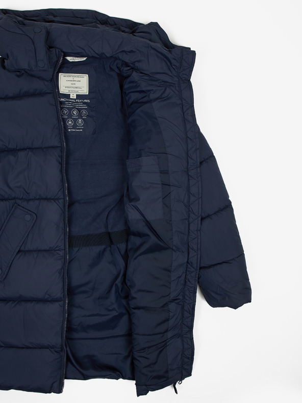 Tom Tailor Dunkelblaue Steppwinterjacke für Mädchen mit abnehmbarer Kapuze Tom Tailor