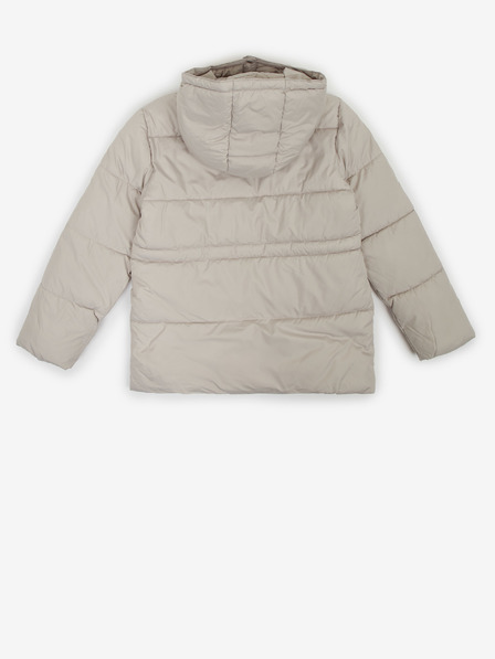 Tom Tailor Hellgraue Steppwinterjacke für Mädchen mit abnehmbarer Kapuze Tom Tailor