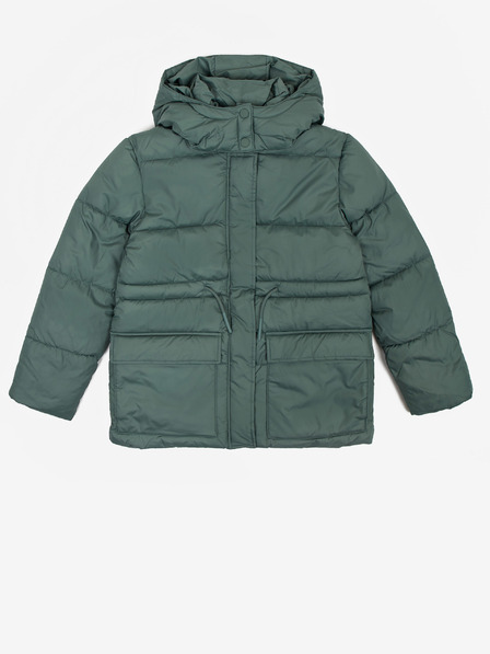 Tom Tailor Grüne Mädchen-Steppwinterjacke mit abnehmbarer Kapuze Tom Tailor