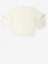 Tom Tailor Weißer Mädchen-Rippenpullover mit Schleifen Tom Tailor