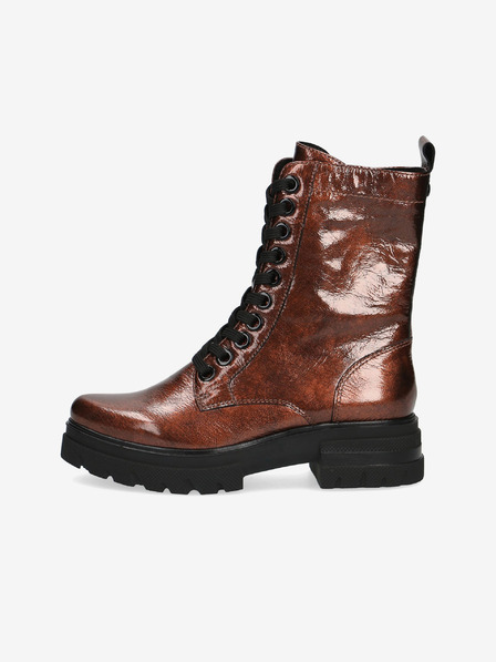 Caprice Braune Damen Lederstiefeletten Caprice
