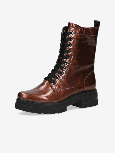 Caprice Braune Damen Lederstiefeletten Caprice