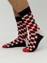 Happy Socks Schwarz und rot gemusterte Socken Happy Socks Filled Optic