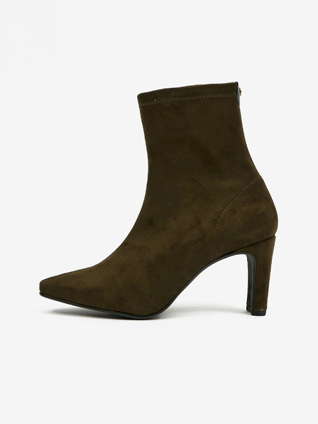 Ojju Khakifarbene Stiefelette aus Wildleder OJJU