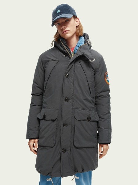 Scotch & Soda Grauer Herren-Winterparka von Scotch & Soda