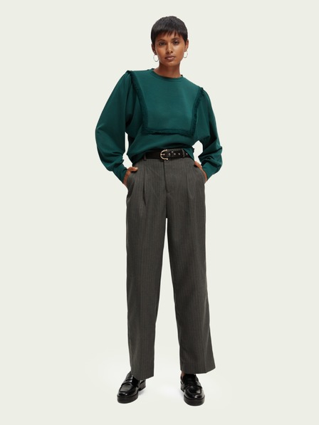 Scotch & Soda Dunkelgrünes Damen-Sweatshirt Scotch & Soda