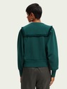 Scotch & Soda Dunkelgrünes Damen-Sweatshirt Scotch & Soda