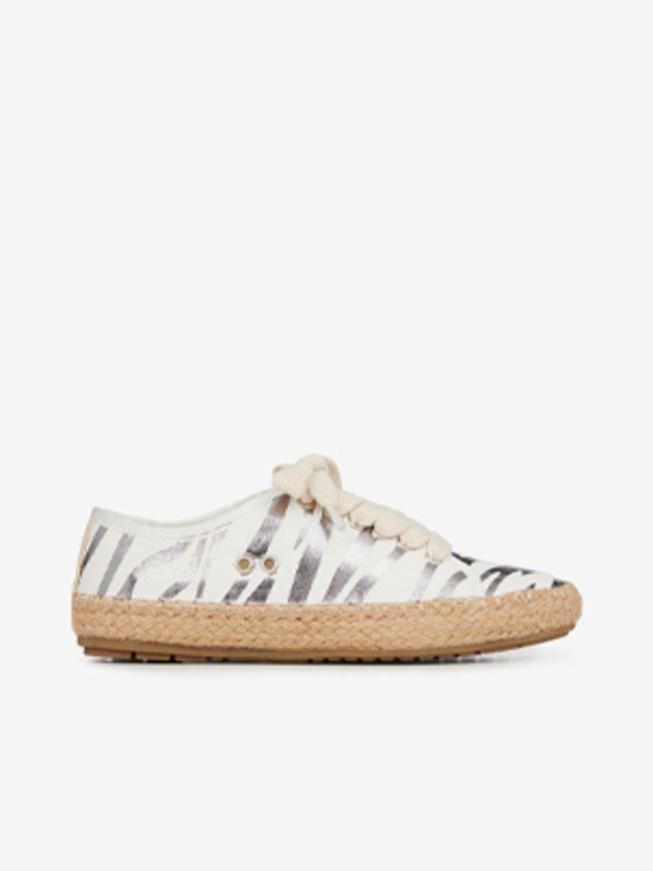 EMU Australia Weiße Damen Emu Australia Agonis Zebra Weiße Turnschuhe