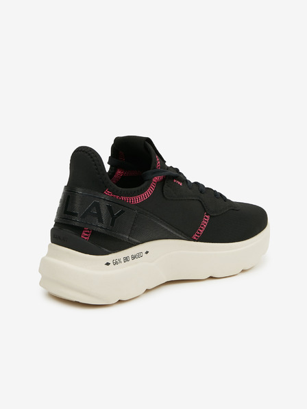 Replay Schwarze Damen Plateau Turnschuhe Replay