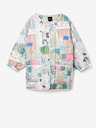 Desigual Hellgrauer Desigual Fele gemusterter Parka für Herren mit abnehmbarem Innenfutter