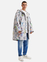 Desigual Hellgrauer Desigual Fele gemusterter Parka für Herren mit abnehmbarem Innenfutter