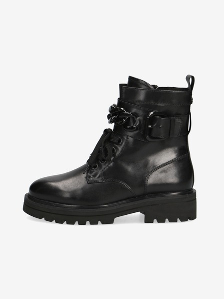Caprice Schwarze Caprice Damenstiefel aus Leder