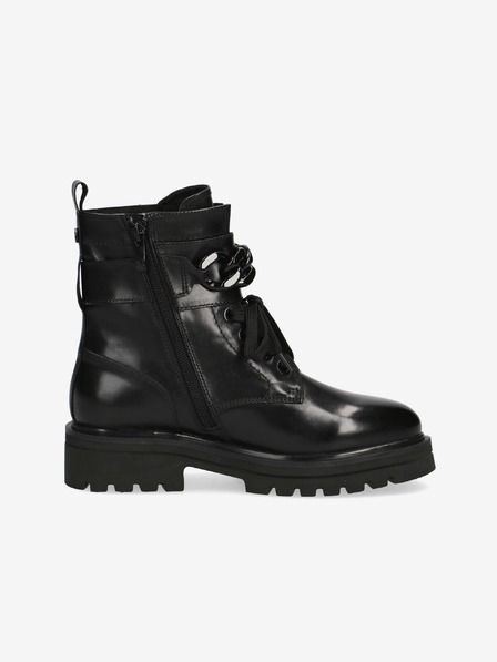 Caprice Schwarze Caprice Damenstiefel aus Leder