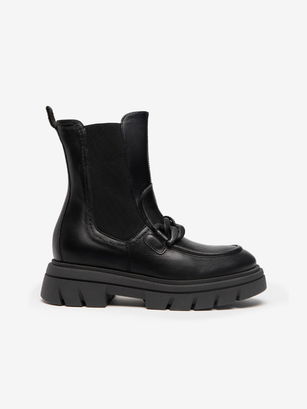 Nero Giardini Schwarze Chelseastiefel aus Leder Nero Giardini