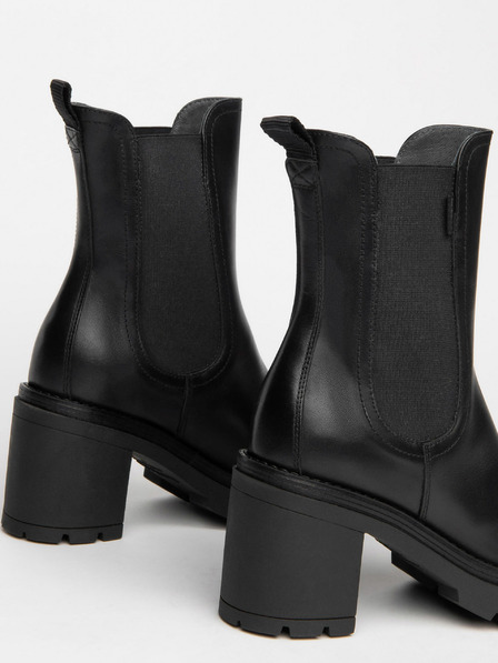 Nero Giardini Schwarze Chelseastiefel aus Leder mit Absatz Nero Giardini