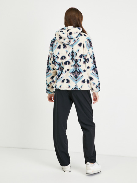 Picture Gemusterte Kunstpelzjacke für Damen in Blau und Creme Bild Darie