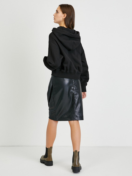 Versace Jeans Couture Schwarzer Damen Versace Jeans Couture Hoodie
