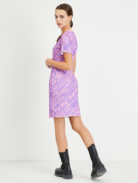 Versace Jeans Couture Versace Jeans Couture hellviolett gemustertes Etuikleid