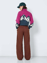 Noisy May Blau und rosa gemusterter Pullover Noisy May Peaks